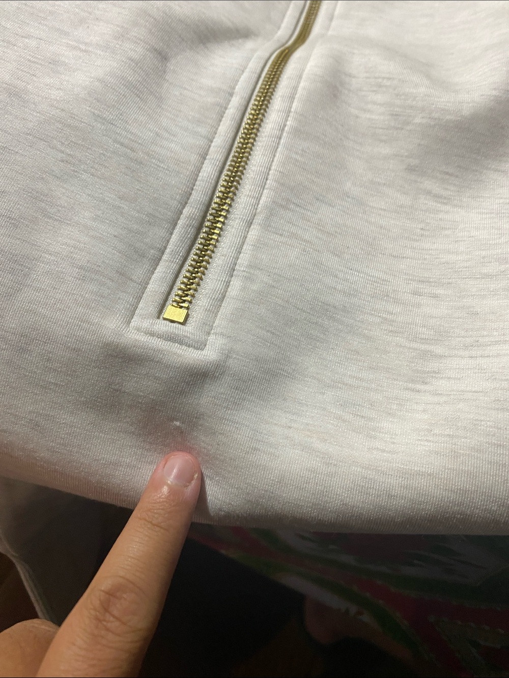 Varley Selene Half Zip Sweatshirt Light Gray XL - Picture 7 of 7